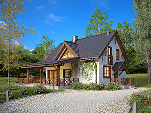 Projekt domu Aksamitka 4