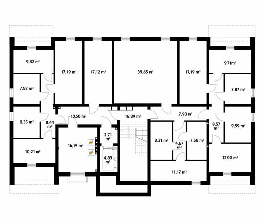 Projekt domu Akant 3 - rzut piwnicy