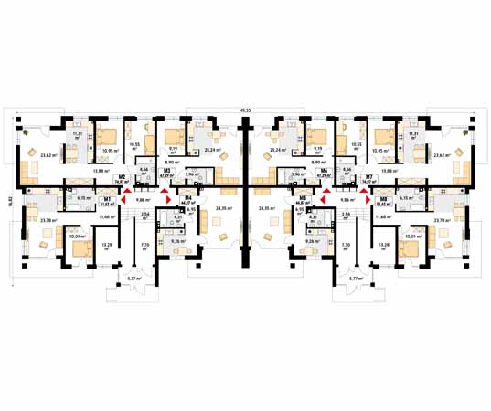 Projekt domu Akant 5 - rzut parteru