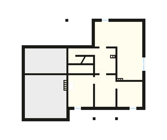 Projekt domu Akord 2 - rzut piwnicy