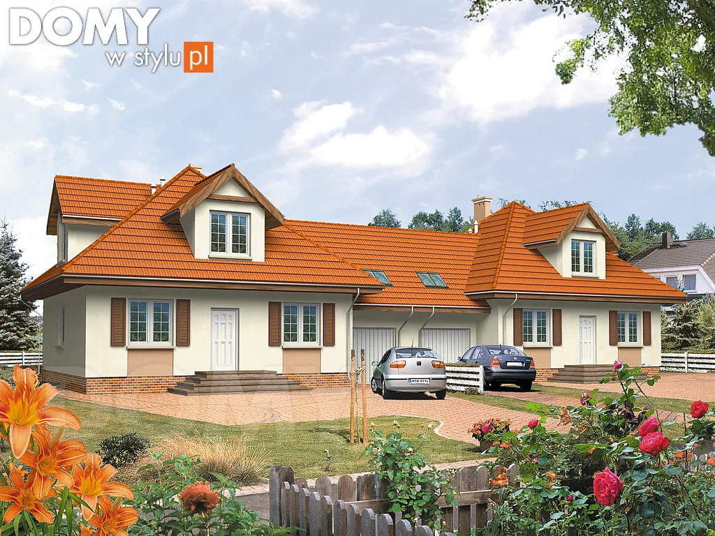 Projekt domu Alga - wizualizacja frontowa