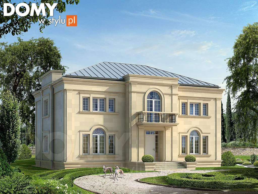 Projekt domu piętrowego Amadeusz - wizualizacja frontowa