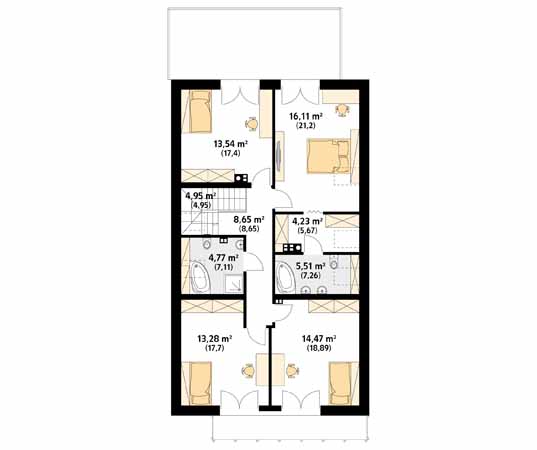 Projekt domu Amarylis 5 - rzut poddasza