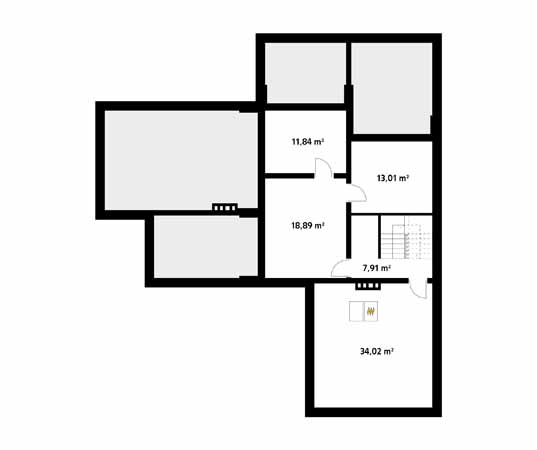 Projekt domu Ambrozja 4 - rzut piwnicy