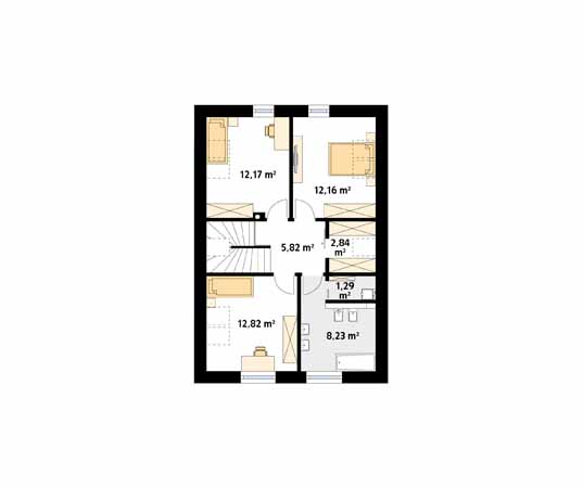 Projekt domu Antara 2 - rzut poddasza