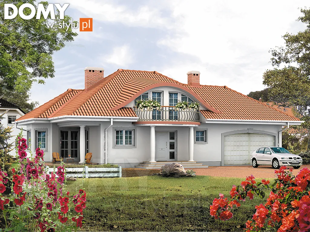 Projekt domu Aria 6 - wizualizacja frontowa