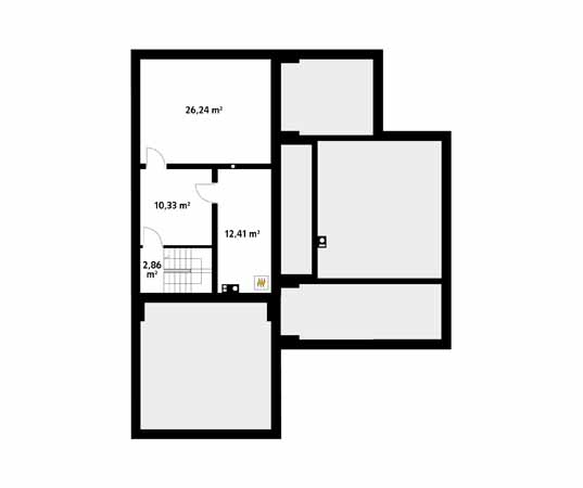 Projekt domu Ariel 9 - rzut piwnicy