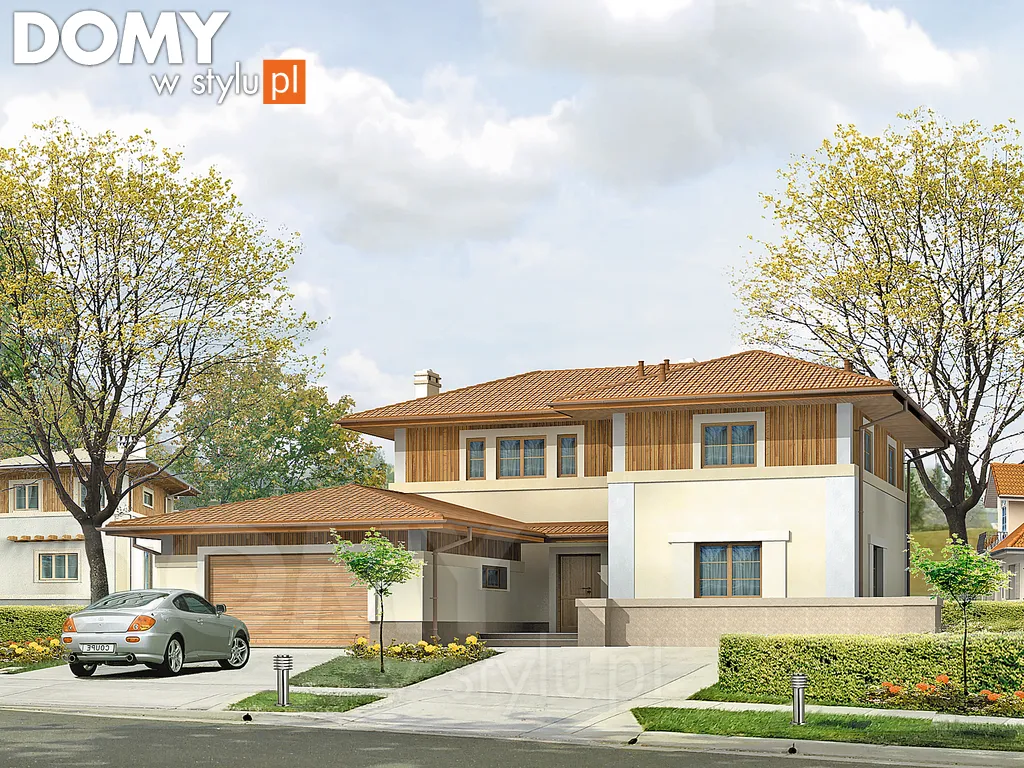 Nowoczesny projekt domu piętrowego Arizona 3 - wizualizacja frontowa