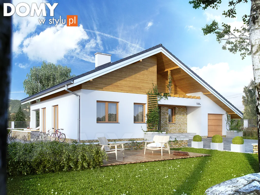 Nowoczesny projekt domu parterowego As 3 - wizualizacja frontowa