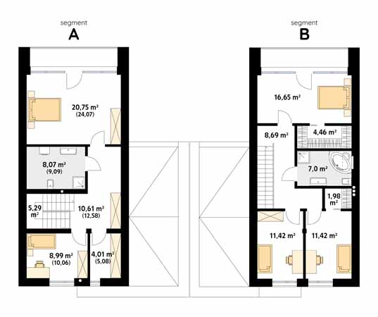Projekt domu Aspen - rzut poddasza