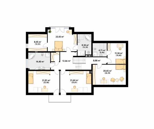 Projekt domu Avant - rzut poddasza