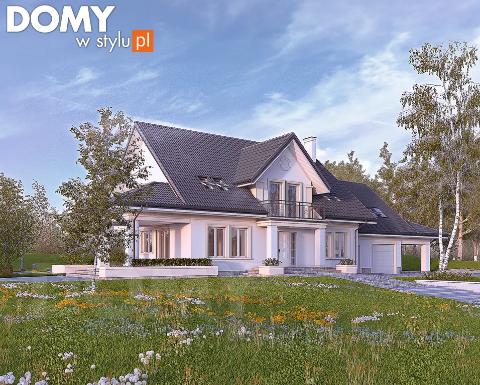Projekt domu z poddaszem Avant - wizualizacja frontowa