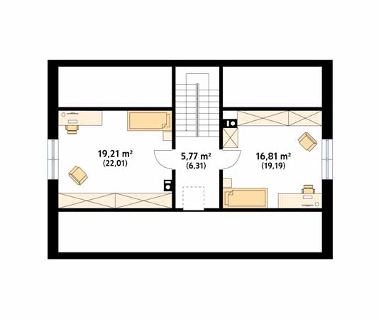 Projekt domu Awokado 5 - rzut poddasza