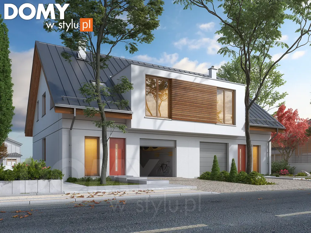 Nowoczesny projekt domu Bali - wizualizacja frontowa