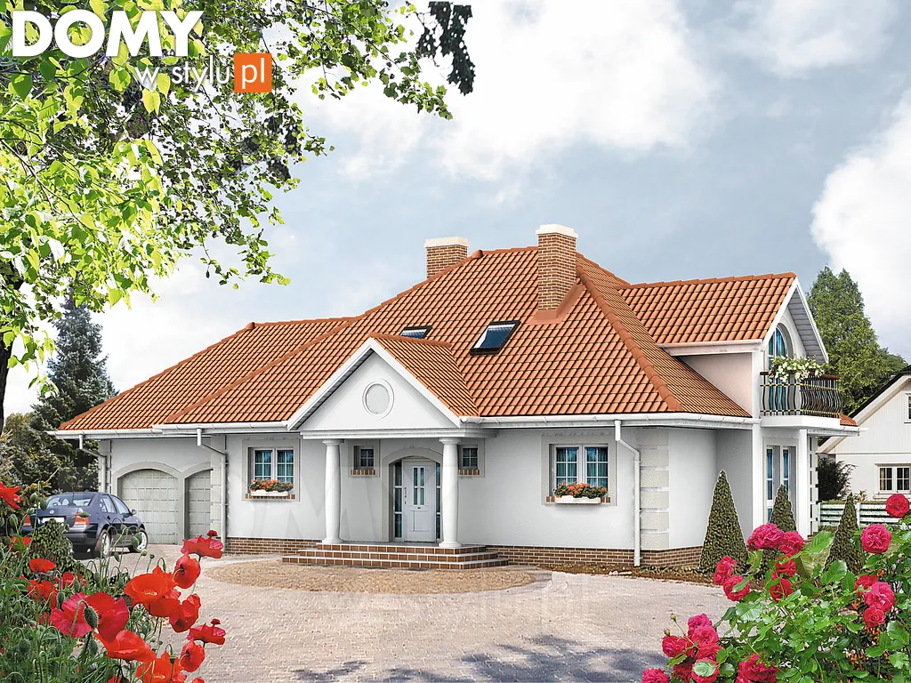 Projekt domu Ballada - wizualizacja frontowa