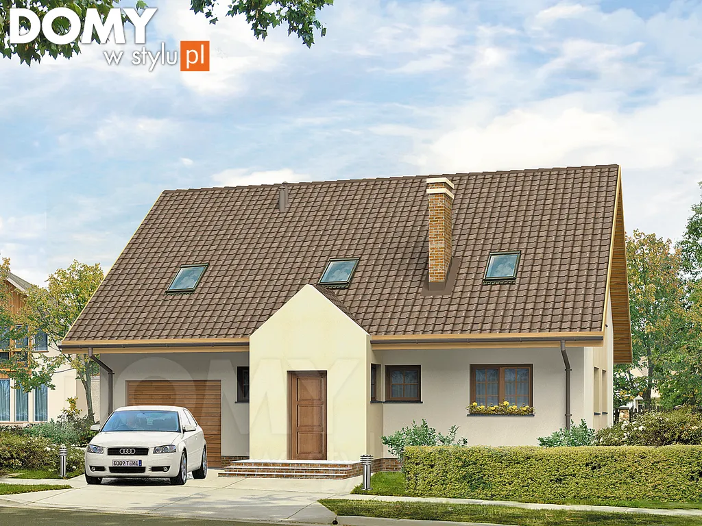 Projekt domu Bemol - wizualizacja frontowa