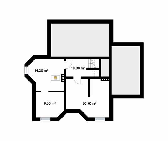 Projekt domu Bolero - rzut piwnicy