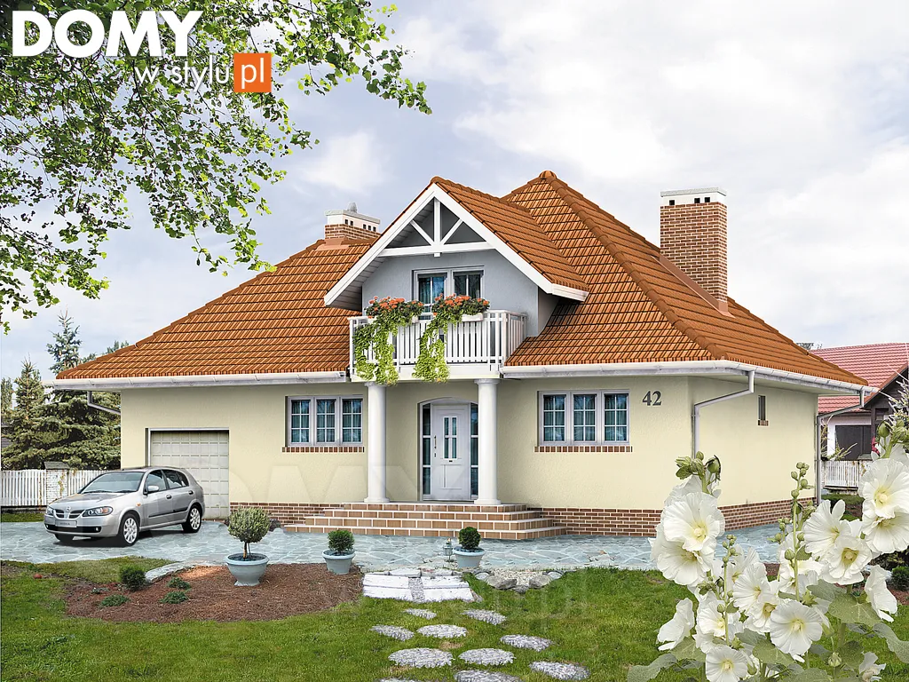 Projekt domu Brawo 2 - wizualizacja frontowa