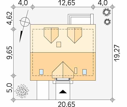 Projekt domu Carmen 3 - usytuowanie na działce