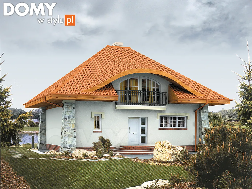 Projekt domu Credo - wizualizacja frontowa