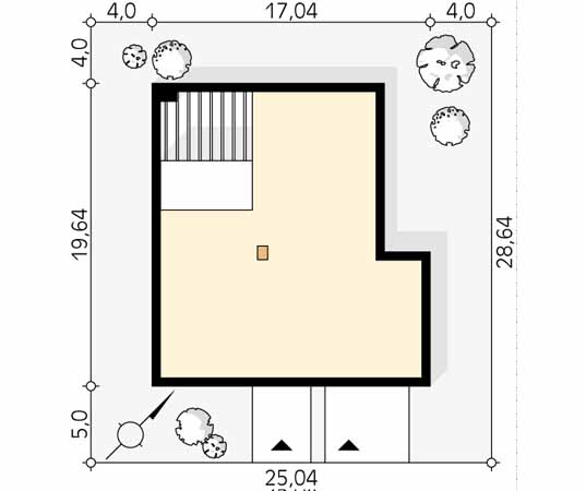 Projekt domu Cytrus 4 - usytuowanie na działce
