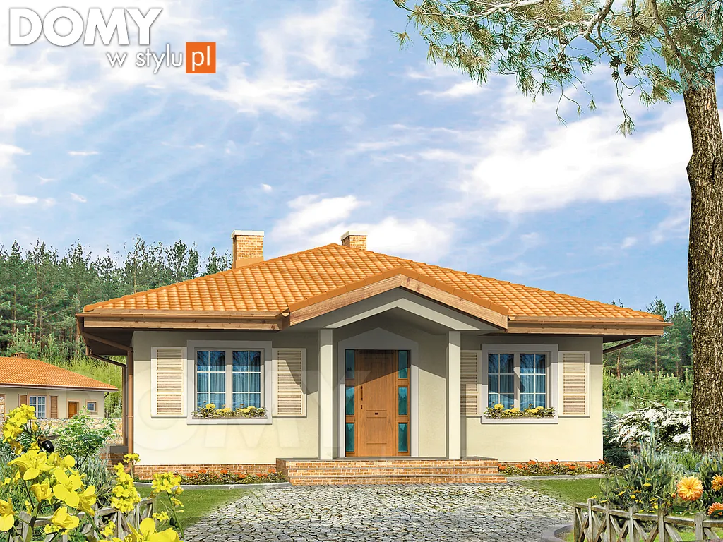 Projekt domu Elka - wizualizacja frontowa