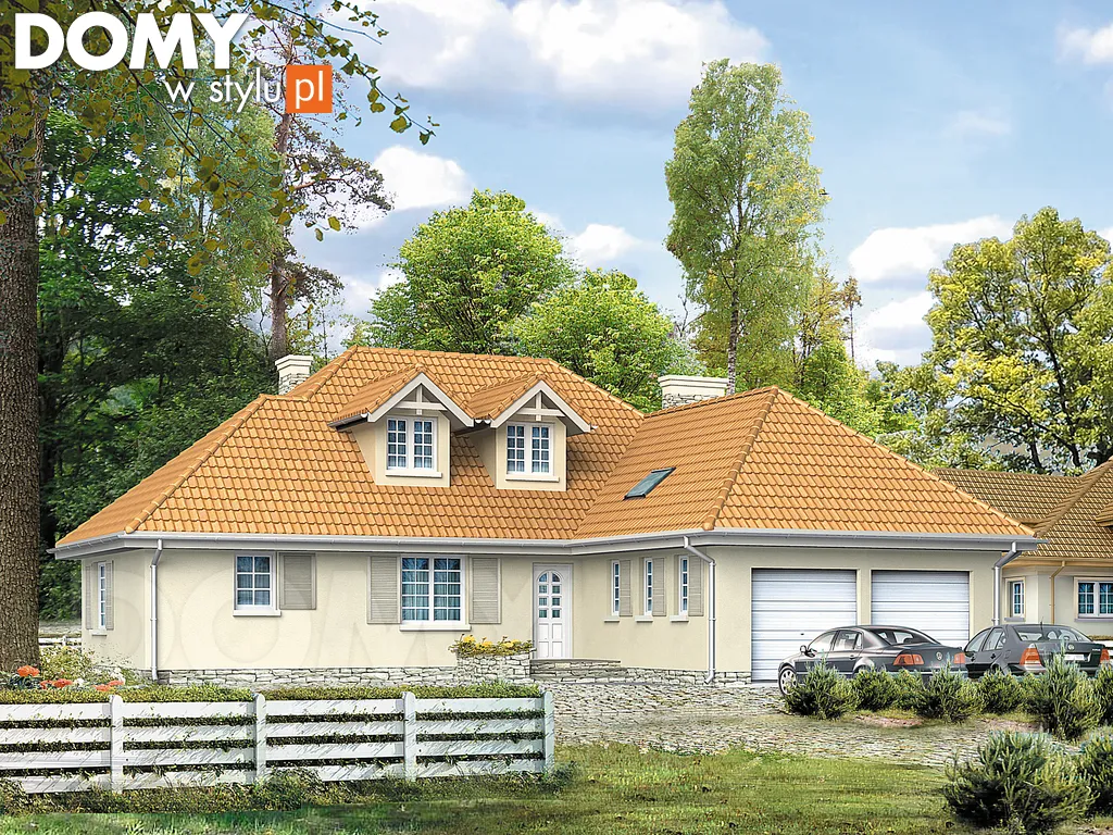 Projekt domu Etiuda 2 - wizualizacja frontowa