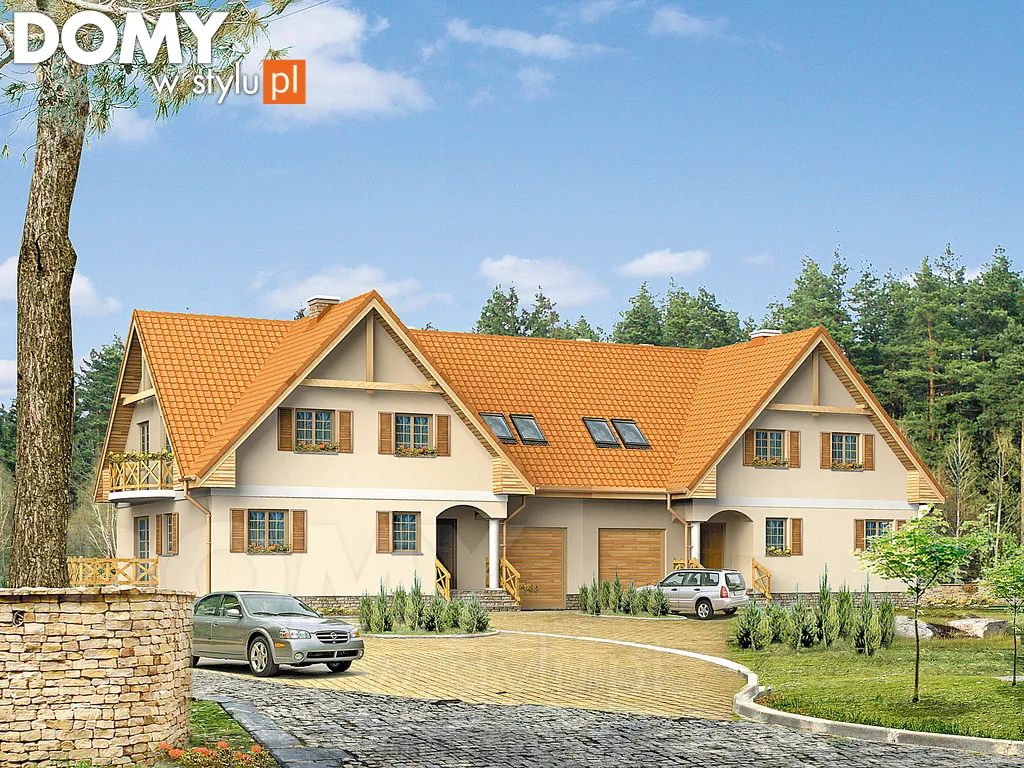 Projekt domu Fagot - wizualizacja frontowa