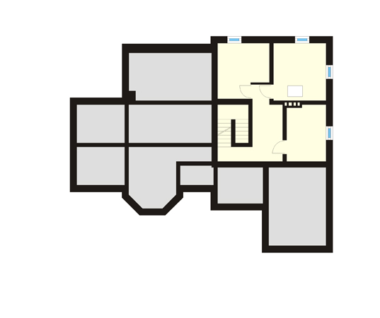 Projekt domu Forsycja - rzut piwnicy