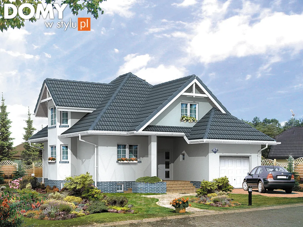 Projekt domu Forte 2 - wizualizacja frontowa