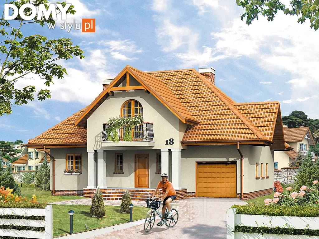 Projekt domu Gama - wizualizacja frontowa