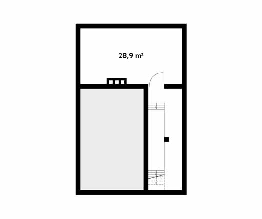 Projekt garażu Garaż G12 - rzut piwnicy