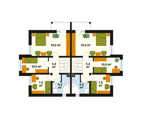 Projekt domu Gryf 2 - rzut poddasza