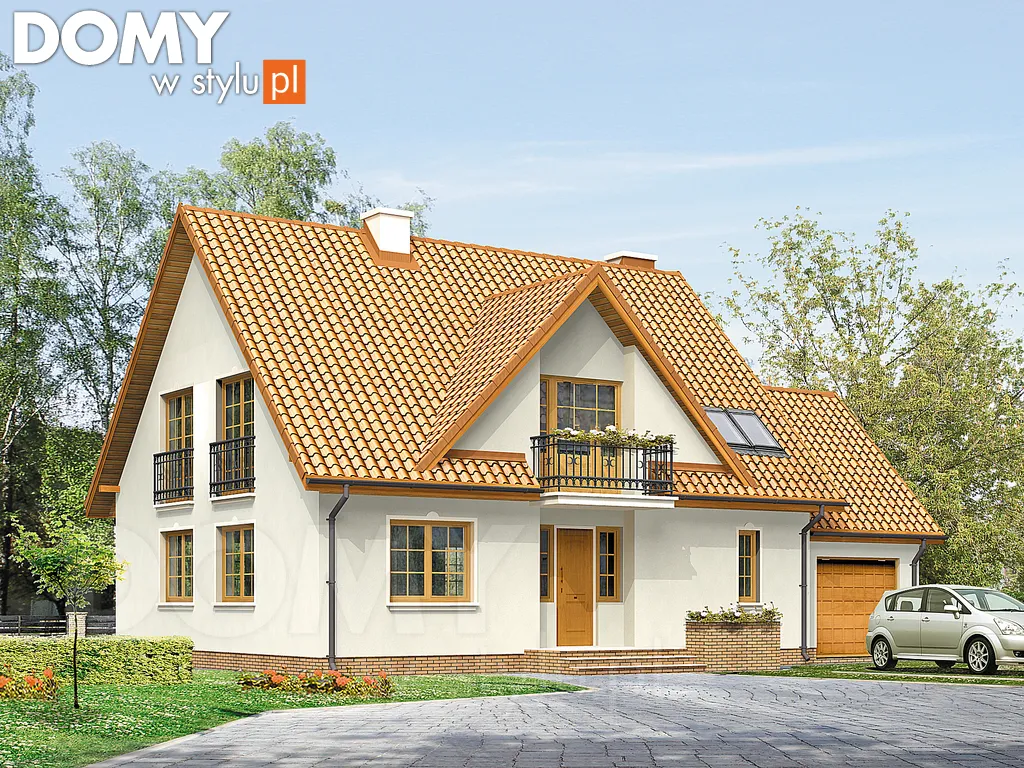 Projekt domu Hiacynt - wizualizacja frontowa