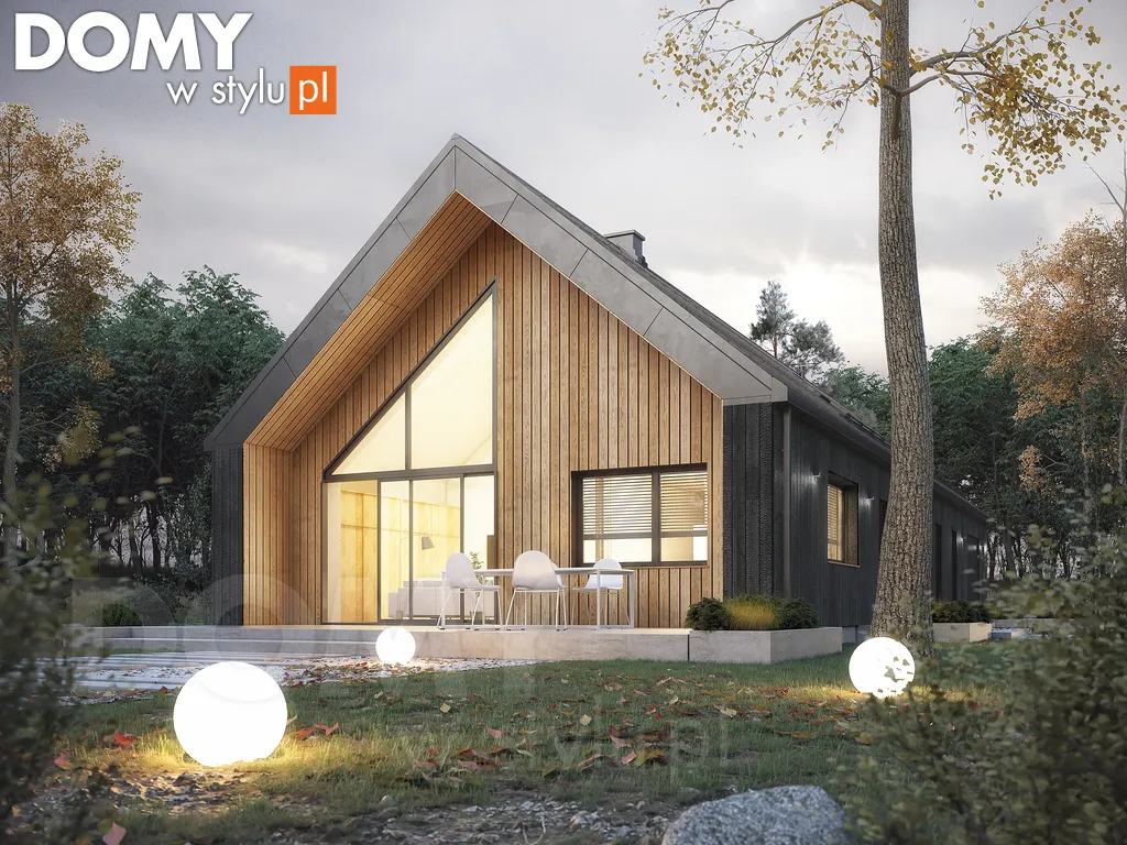 Nowoczesny projekt domu parterowego Jemioła 6 - wizualizacja frontowa