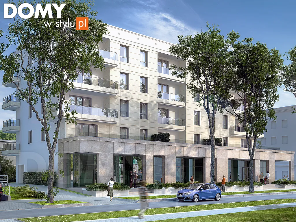 Projekt domu wielorodzinnego Kameralny - wizualizacja frontowa