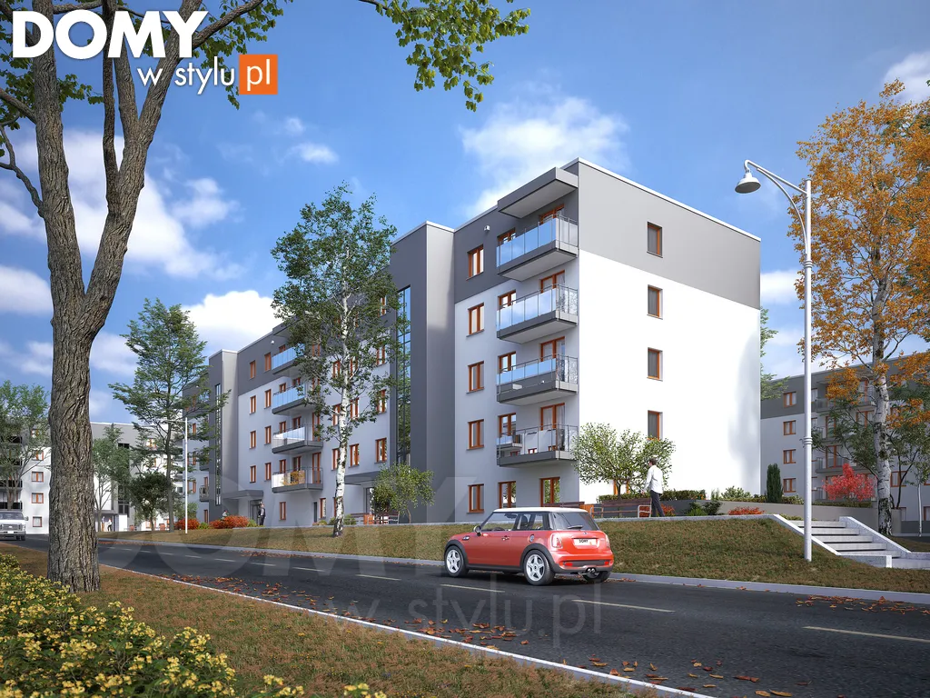 Projekt domu wielorodzinnego Kapitalny - wizualizacja frontowa