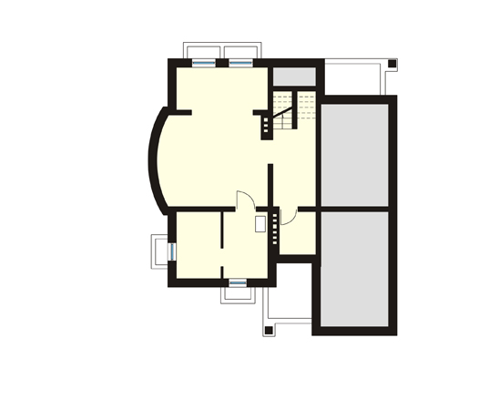 Projekt domu Klasyk - rzut piwnicy