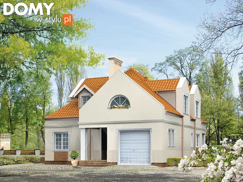 Projekt domu Klasyk - wizualizacja frontowa