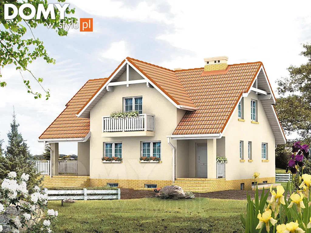 Projekt domu Mazurek 3 - wizualizacja frontowa