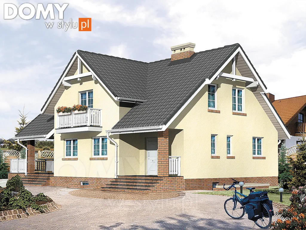 Projekt domu Mazurek 4 - wizualizacja frontowa