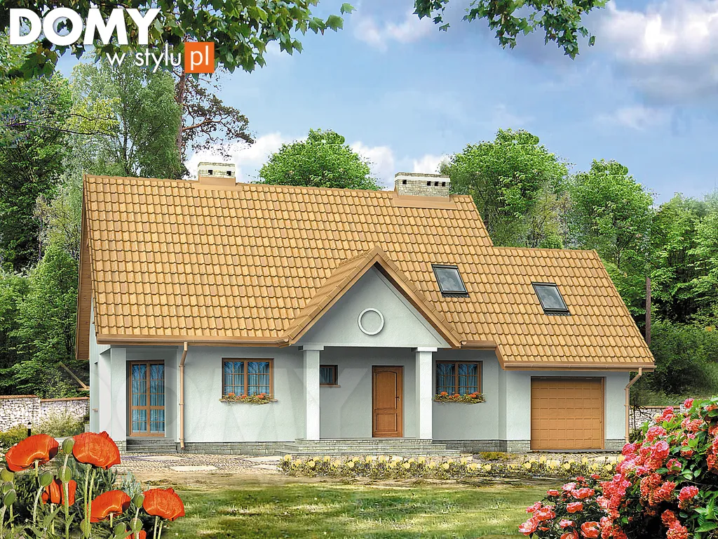 Projekt domu Melodia - wizualizacja frontowa