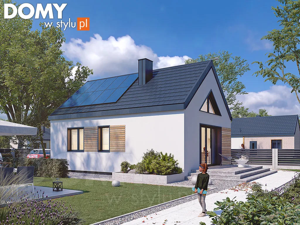 Projekt domu parterowego Natan - wizualizacja frontowa