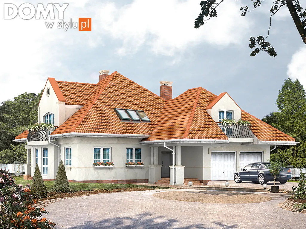 Projekt domu Ocean - wizualizacja frontowa