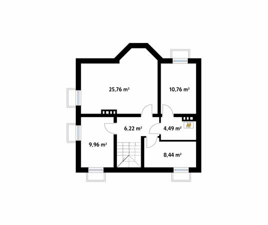 Projekt domu Pliszka 4 - rzut piwnicy