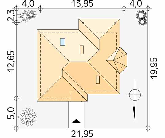 Projekt domu Poemat 4 - usytuowanie na działce