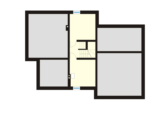 Projekt domu Polonez 2 - rzut piwnicy