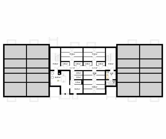 Projekt domu Przytulny - rzut piwnicy