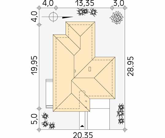 Projekt domu Salsa 2 - usytuowanie na działce