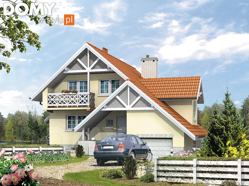 Projekt domu Samba - wizualizacja frontowa